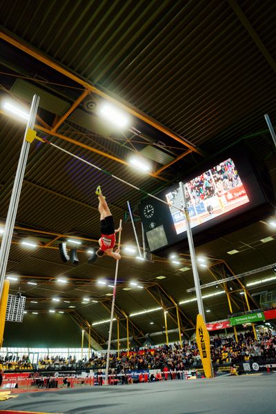 Hendrik Hohmann (LG Olympia Dortmund) am 08.02.2026 beim Sparkassen Indoor Meeting in der Helmut-Körnig-Halle in Dortmund