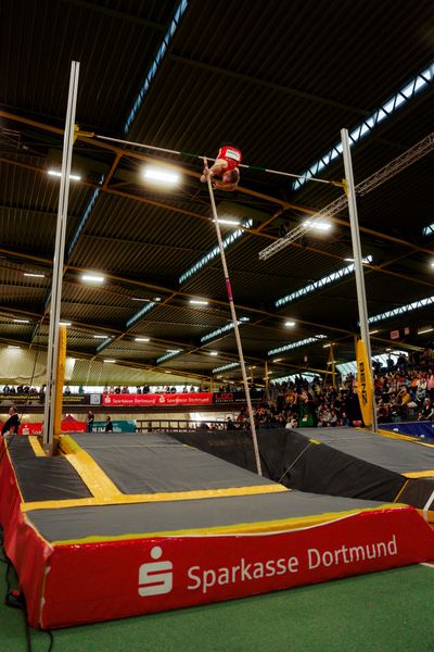 Hendrik Hohmann (LG Olympia Dortmund) am 08.02.2026 beim Sparkassen Indoor Meeting in der Helmut-Körnig-Halle in Dortmund