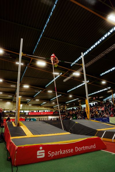 Hendrik Hohmann (LG Olympia Dortmund) am 08.02.2026 beim Sparkassen Indoor Meeting in der Helmut-Körnig-Halle in Dortmund