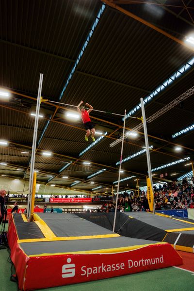 Hendrik Hohmann (LG Olympia Dortmund) am 08.02.2026 beim Sparkassen Indoor Meeting in der Helmut-Körnig-Halle in Dortmund