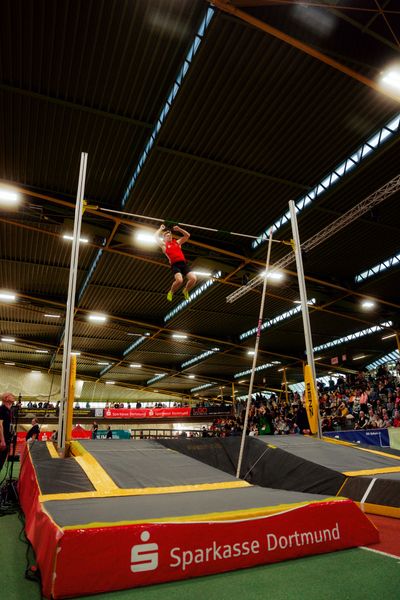 Hendrik Hohmann (LG Olympia Dortmund) am 08.02.2026 beim Sparkassen Indoor Meeting in der Helmut-Körnig-Halle in Dortmund