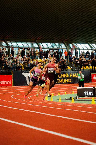 Jean Paul Bredau (VfL Wolfsburg) am 08.02.2026 beim Sparkassen Indoor Meeting in der Helmut-Körnig-Halle in Dortmund