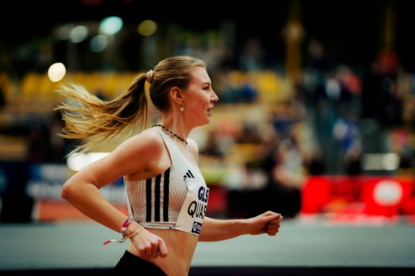 Emily Quast (SCC Berlin) am 27.02.2026 bei den Deutschen Hallen Meisterschaften in der Helmut-Körnig-Halle in Dortmund