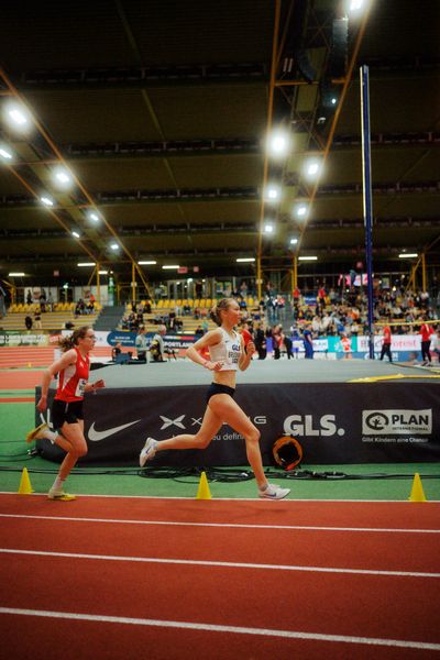 Lea Brückner (Hamburg Running) am 27.02.2026 bei den Deutschen Hallen Meisterschaften in der Helmut-Körnig-Halle in Dortmund