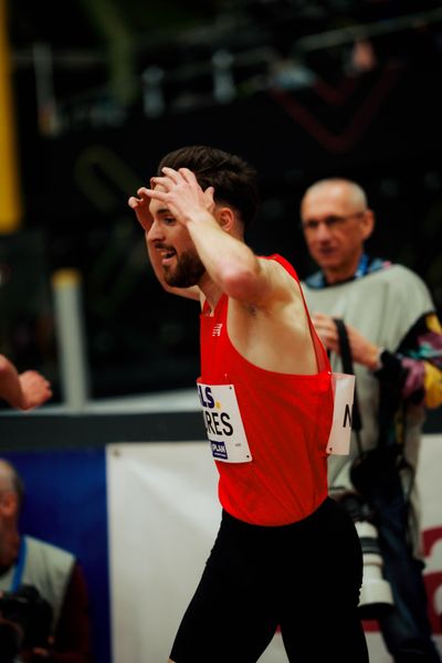 Max Nores (TSV Bayer 04 Leverkusen) am 27.02.2026 bei den Deutschen Hallen Meisterschaften in der Helmut-Körnig-Halle in Dortmund