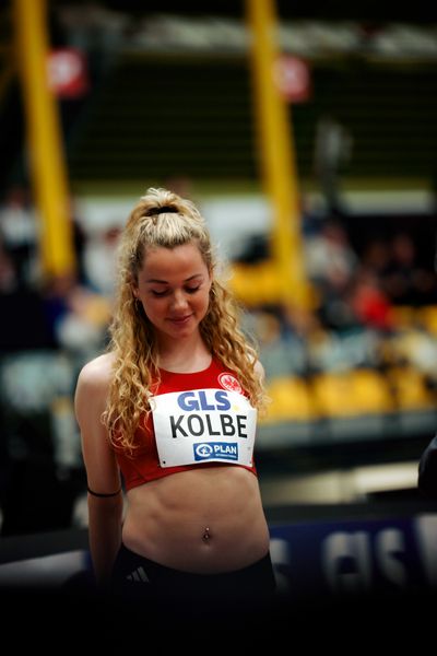 Smilla Kolbe (Eintracht Frankfurt e.V.) am 28.02.2026 bei den Deutschen Hallen Meisterschaften in der Helmut-Körnig-Halle in Dortmund
