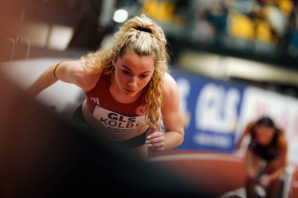 Smilla Kolbe (Eintracht Frankfurt e.V.) am 28.02.2026 bei den Deutschen Hallen Meisterschaften in der Helmut-Körnig-Halle in Dortmund