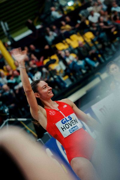 Annkathrin Hoven (TSV Bayer 04 Leverkusen) am 28.02.2026 bei den Deutschen Hallen Meisterschaften in der Helmut-Körnig-Halle in Dortmund