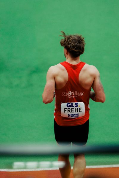 Jan Eric Frehe (LG Brillux Münster) am 28.02.2026 bei den Deutschen Hallen Meisterschaften in der Helmut-Körnig-Halle in Dortmund