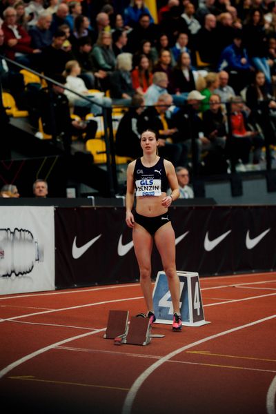 Lea Sophie Benzin (Cologne Athletics) am 01.03.2026 bei den Deutschen Hallen Meisterschaften in der Helmut-Körnig-Halle in Dortmund
