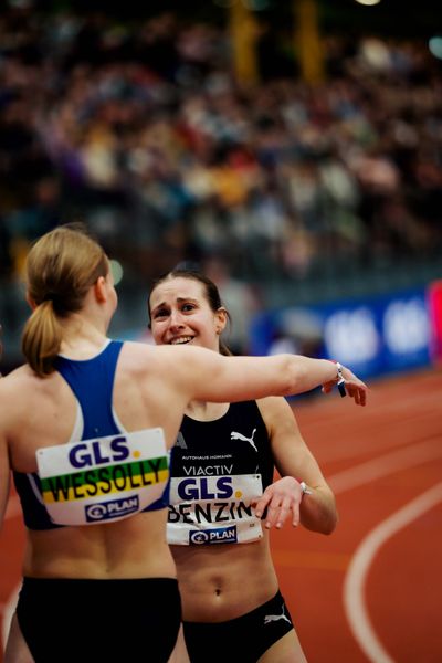 Lea Sophie Benzin (Cologne Athletics) am 01.03.2026 bei den Deutschen Hallen Meisterschaften in der Helmut-Körnig-Halle in Dortmund
