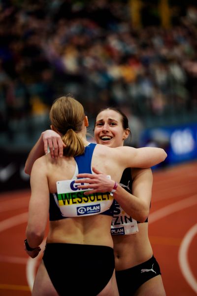 Lea Sophie Benzin (Cologne Athletics) am 01.03.2026 bei den Deutschen Hallen Meisterschaften in der Helmut-Körnig-Halle in Dortmund