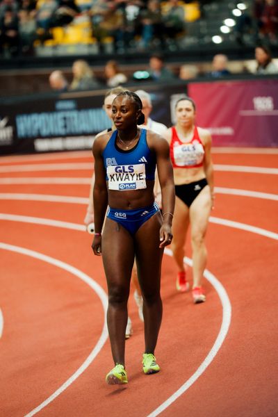 Lisa Marie Kwayie (Berlin Athletics Capital Club) am 01.03.2026 bei den Deutschen Hallen Meisterschaften in der Helmut-Körnig-Halle in Dortmund
