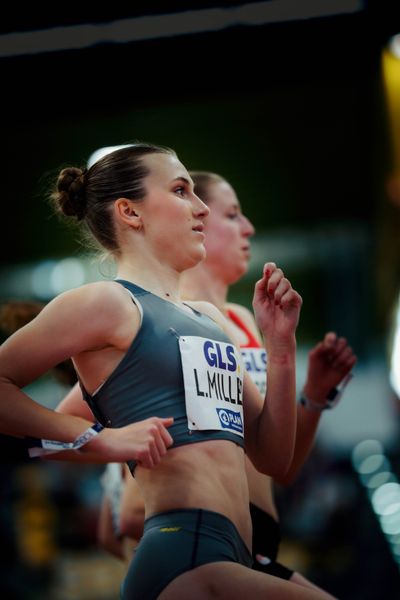 Lera Miller (VfL Löningen) am 01.03.2026 bei den Deutschen Hallen Meisterschaften in der Helmut-Körnig-Halle in Dortmund