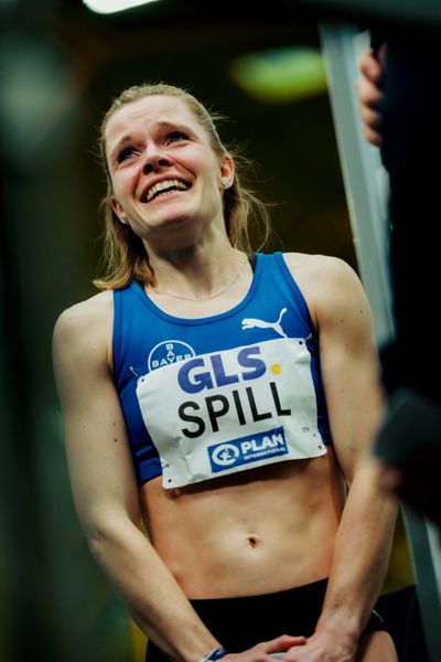 Tanja Spill (TSV Bayer Dormagen) am 01.03.2026 bei den Deutschen Hallen Meisterschaften in der Helmut-Körnig-Halle in Dortmund