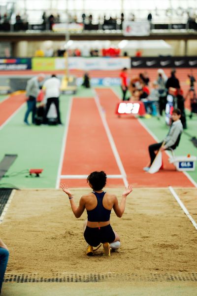 am 01.03.2026 bei den Deutschen Hallen Meisterschaften in der Helmut-Körnig-Halle in Dortmund