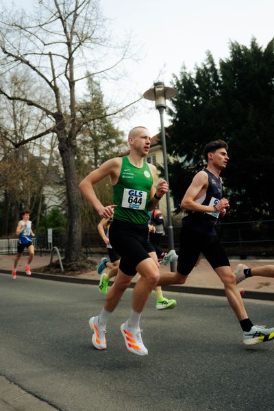 Steffen Hannich (VfL Wolfsburg), Peter Boysen (TSV Bienenbüttel) am 08.03.2026 bei den Deutschen Meisterschaften 10 km Straße in Uelzen