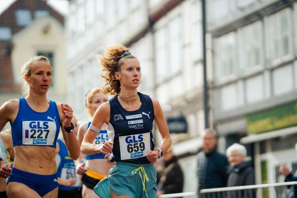 Esther Pfeiffer (Düsseldorf Athletics) am 08.03.2026 bei den Deutschen Meisterschaften 10 km Straße in Uelzen