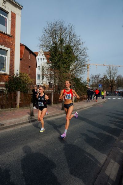 Frieda Breitkopf (LG Brillux Münster) am 08.03.2026 bei den Deutschen Meisterschaften 10 km Straße in Uelzen