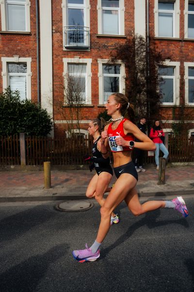 Frieda Breitkopf (LG Brillux Münster) am 08.03.2026 bei den Deutschen Meisterschaften 10 km Straße in Uelzen