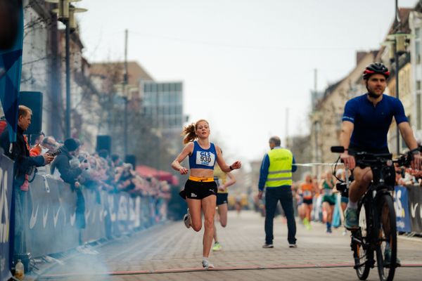 Eva Dieterich (LAV Stadtwerke Tübingen) am 08.03.2026 bei den Deutschen Meisterschaften 10 km Straße in Uelzen