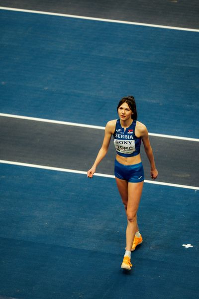 Angelina Topić (Serbia) on 20.03.2026 at the World Athletics Indoor Championships 2026 in Torun