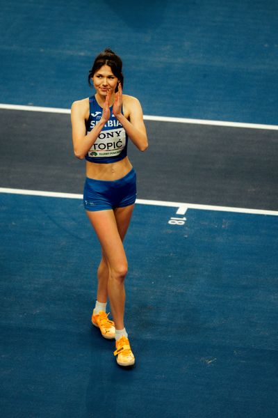 Angelina Topić (Serbia) on 20.03.2026 at the World Athletics Indoor Championships 2026 in Torun