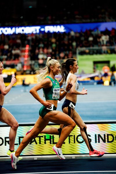Jessica Hull (Australia), Nadia Battocletti (Italy) on 21.03.2026 at the World Athletics Indoor Championships 2026 in Torun