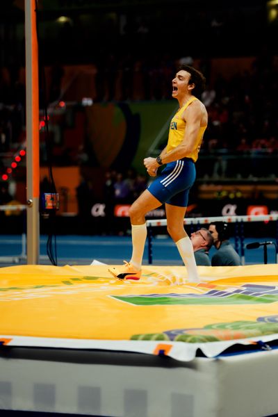 Armand Duplantis (Sweden) on 21.03.2026 at the World Athletics Indoor Championships 2026 in Torun