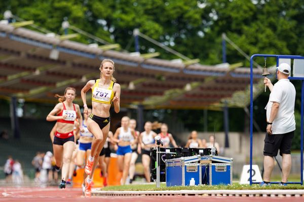 Xenia Krebs (VfL Loeningen) am 20.06.2021 waehrend den NLV + BLV Landesmeisterschaften im Jahnstadion in Göttingen