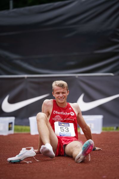 Max Dieterich (LG Braunschweig) im 1500m Finale am 27.06.2021 waehrend den deutschen U23 Leichtathletik-Meisterschaften 2021 im Stadion Oberwerth in Koblenz