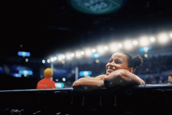 Jazmin Sawyers (GBR) am 29.01.2023 beim ISTAF Indoor im PSD Bank Dome in Duesseldorf